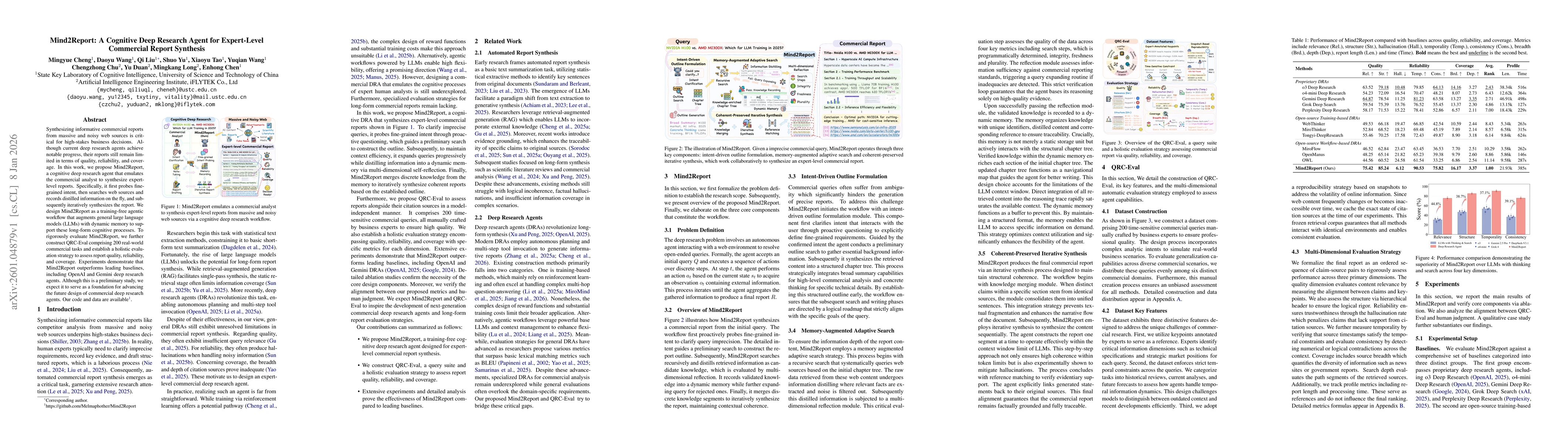 Thumbnail for Mind2Report: A Cognitive Deep Research Agent for Expert-Level Commercial Report Synthesis