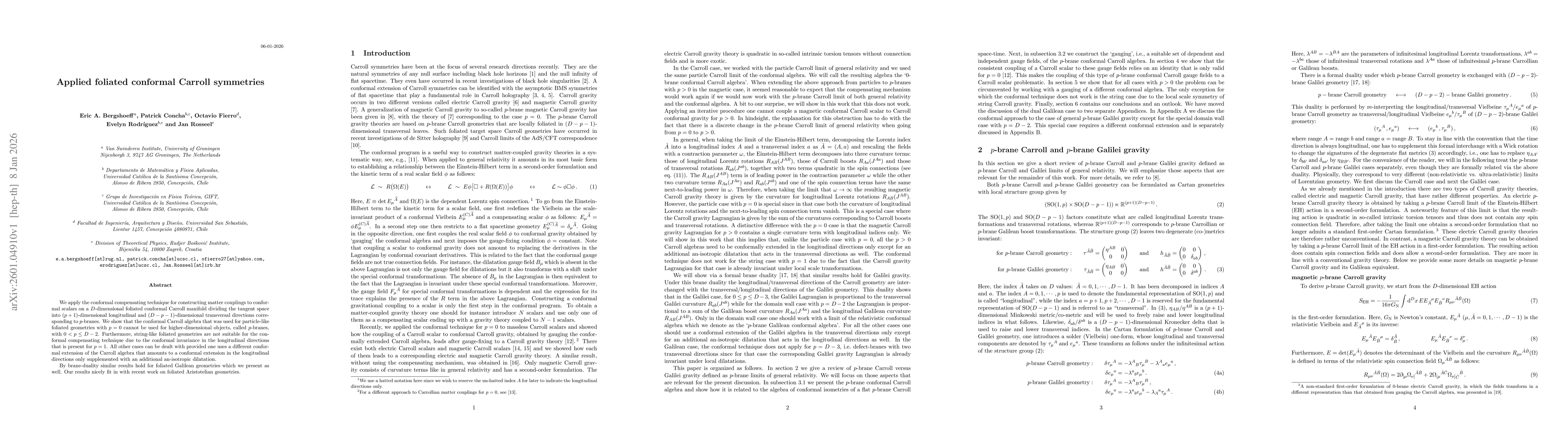 Thumbnail for Applied foliated conformal Carroll symmetries