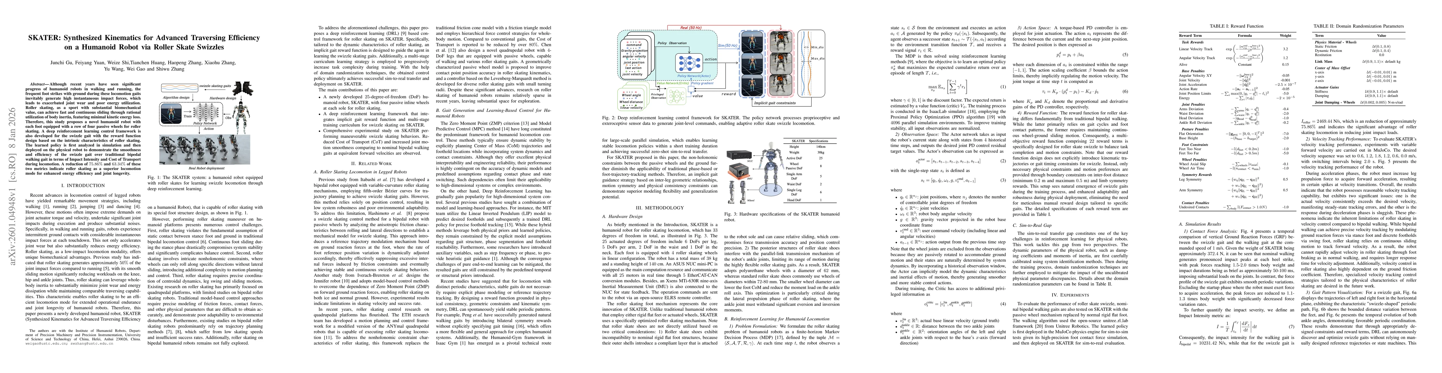 Thumbnail for SKATER: Synthesized Kinematics for Advanced Traversing Efficiency on a Humanoid Robot via Roller Skate Swizzles