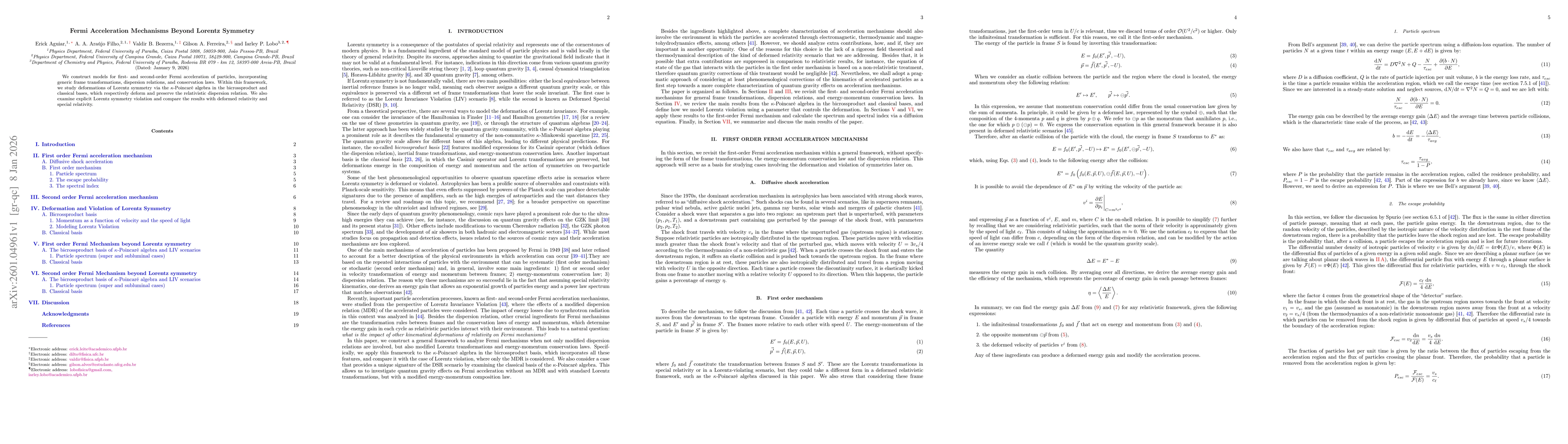 Thumbnail for Fermi Acceleration Mechanisms Beyond Lorentz Symmetry
