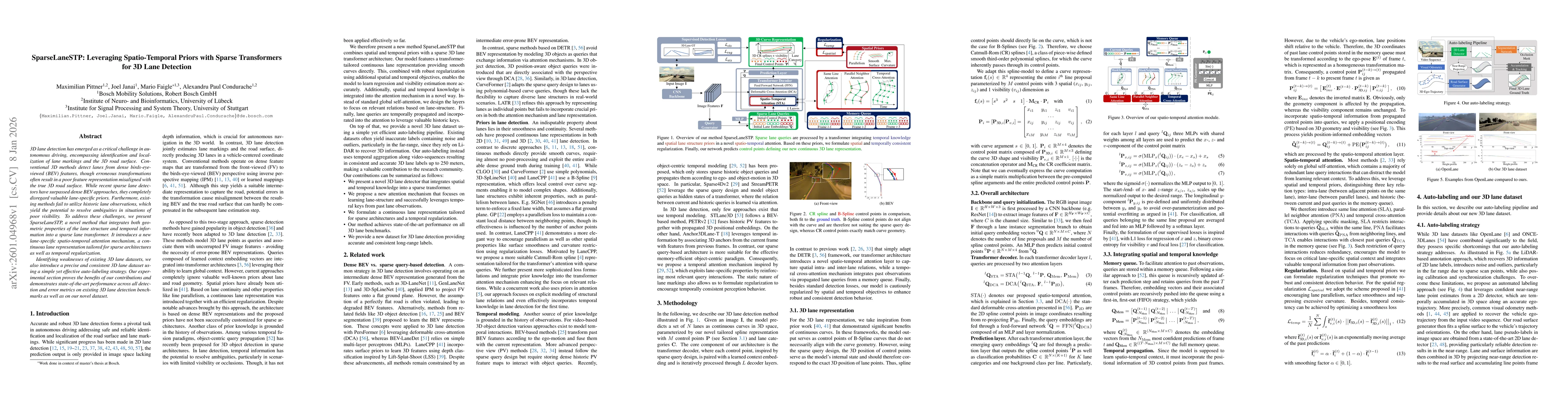 Thumbnail for SparseLaneSTP: Leveraging Spatio-Temporal Priors with Sparse Transformers for 3D Lane Detection