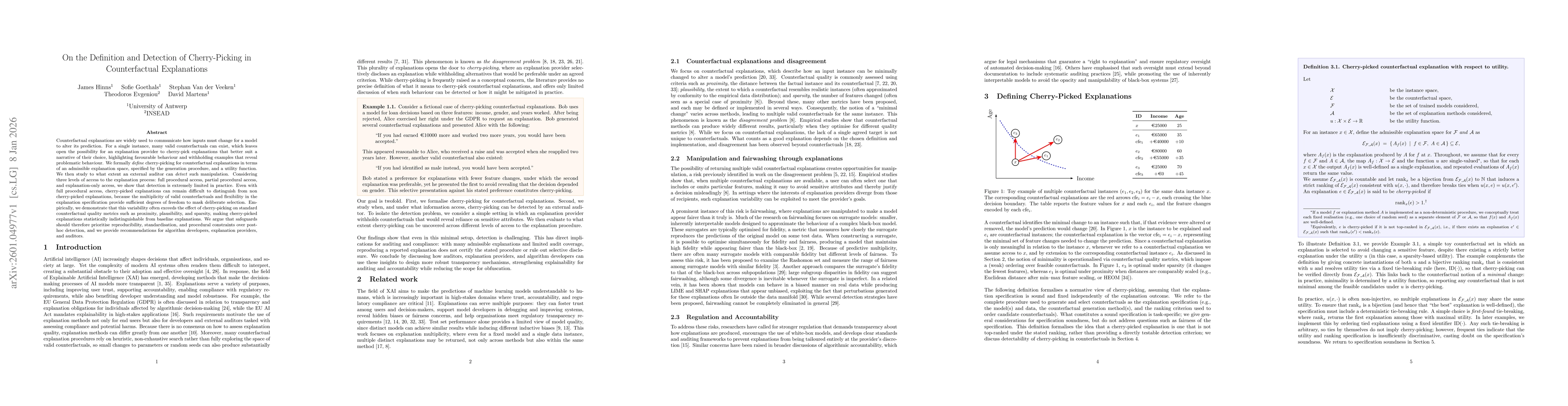 Thumbnail for On the Definition and Detection of Cherry-Picking in Counterfactual Explanations