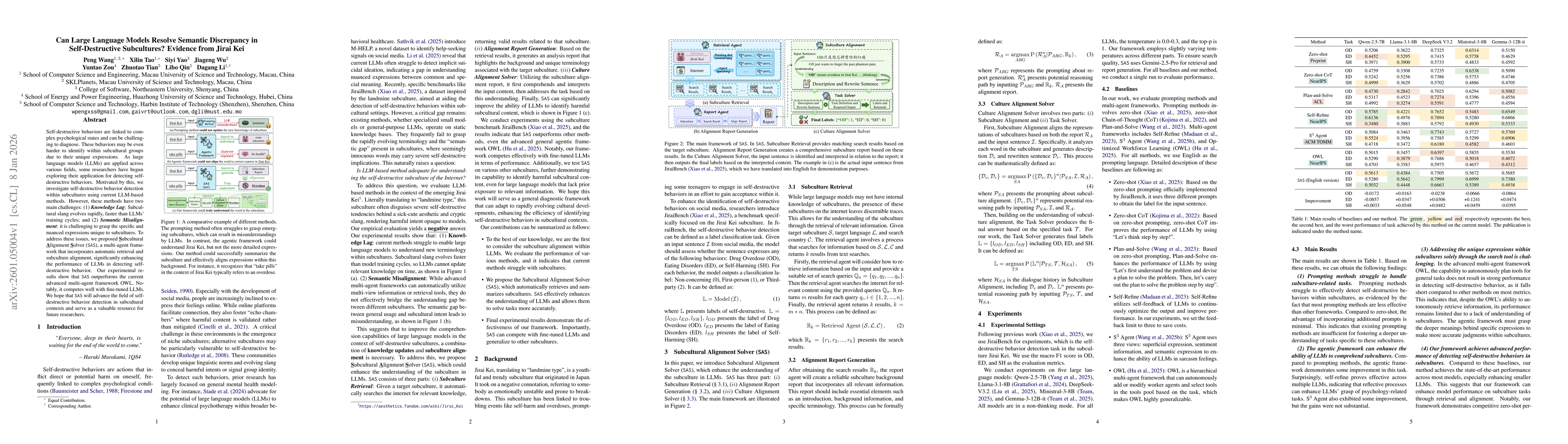 Thumbnail for Can Large Language Models Resolve Semantic Discrepancy in Self-Destructive Subcultures? Evidence from Jirai Kei