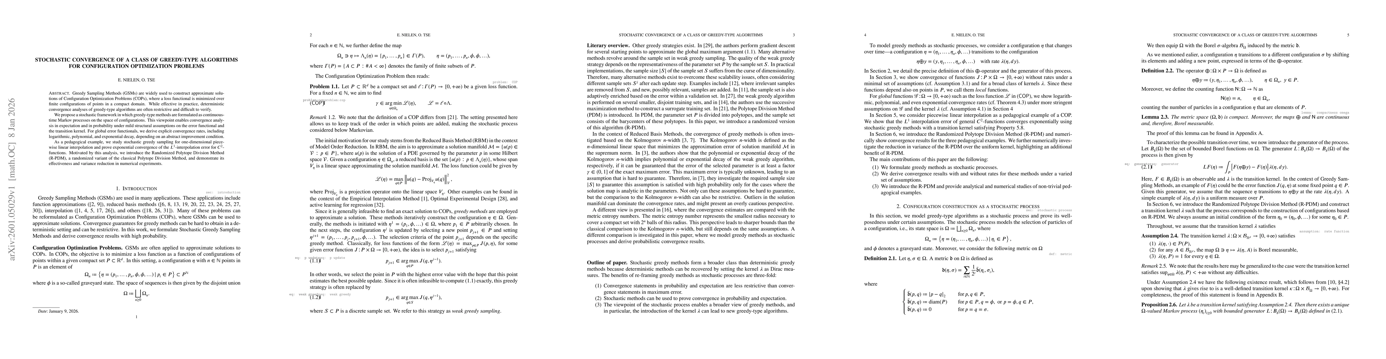 Thumbnail for Stochastic convergence of a class of greedy-type algorithms for Configuration Optimization Problems