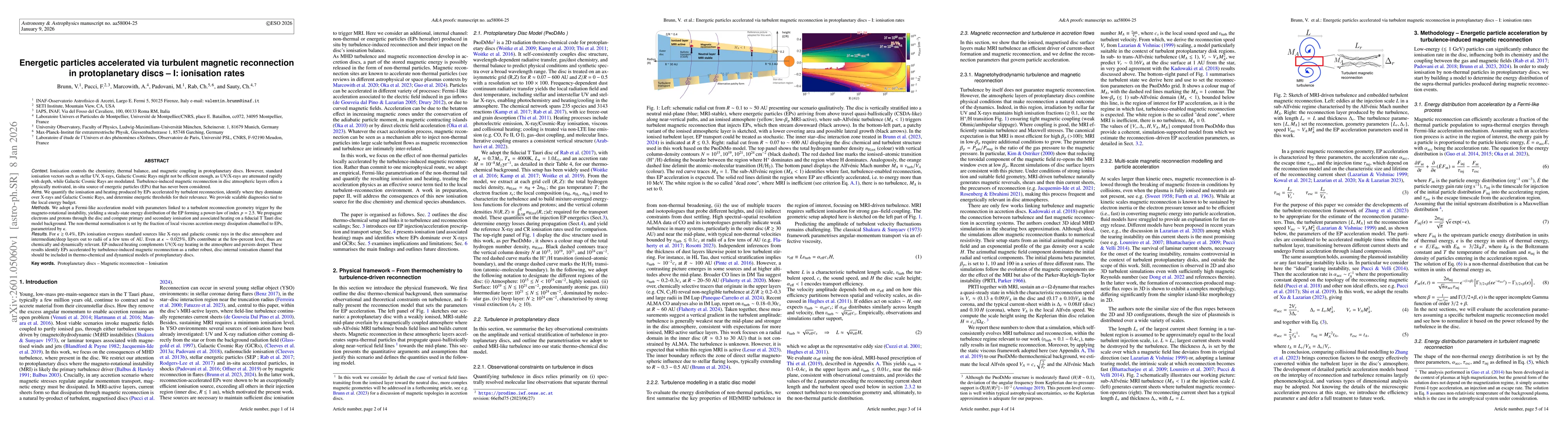 Thumbnail for Energetic particles accelerated via turbulent magnetic reconnection in protoplanetary discs -- I: ionisation rates