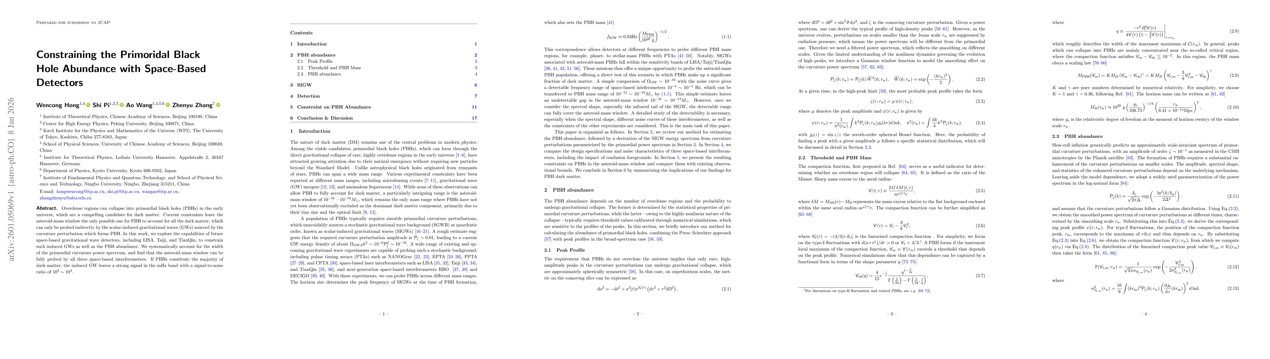 Thumbnail for Constraining the Primoridal Black Hole Abundance with Space-Based Detectors