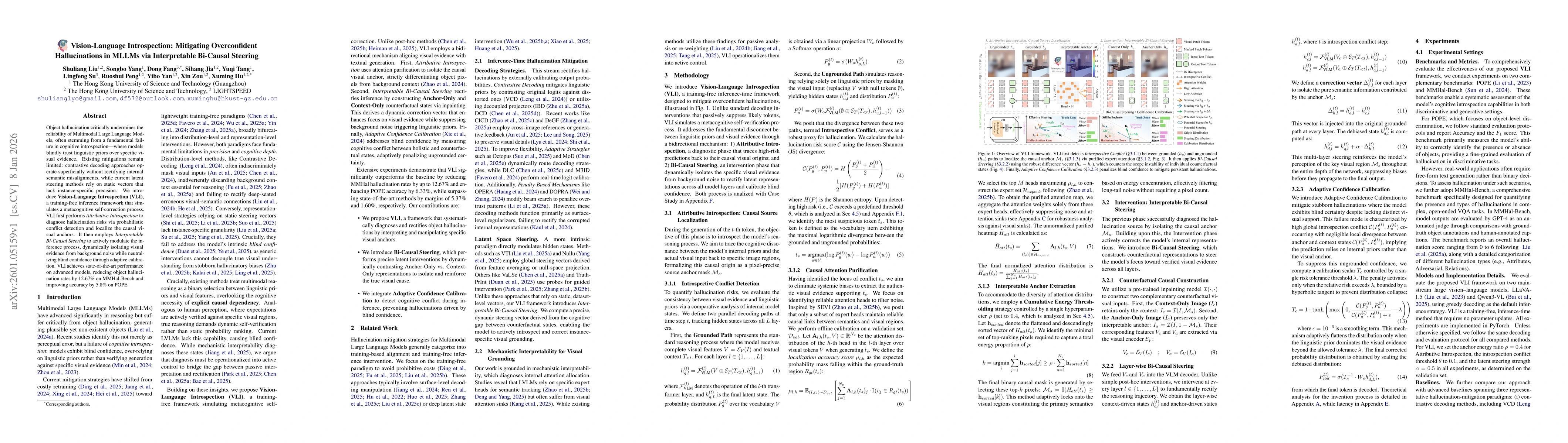 Thumbnail for Vision-Language Introspection: Mitigating Overconfident Hallucinations in MLLMs via Interpretable Bi-Causal Steering