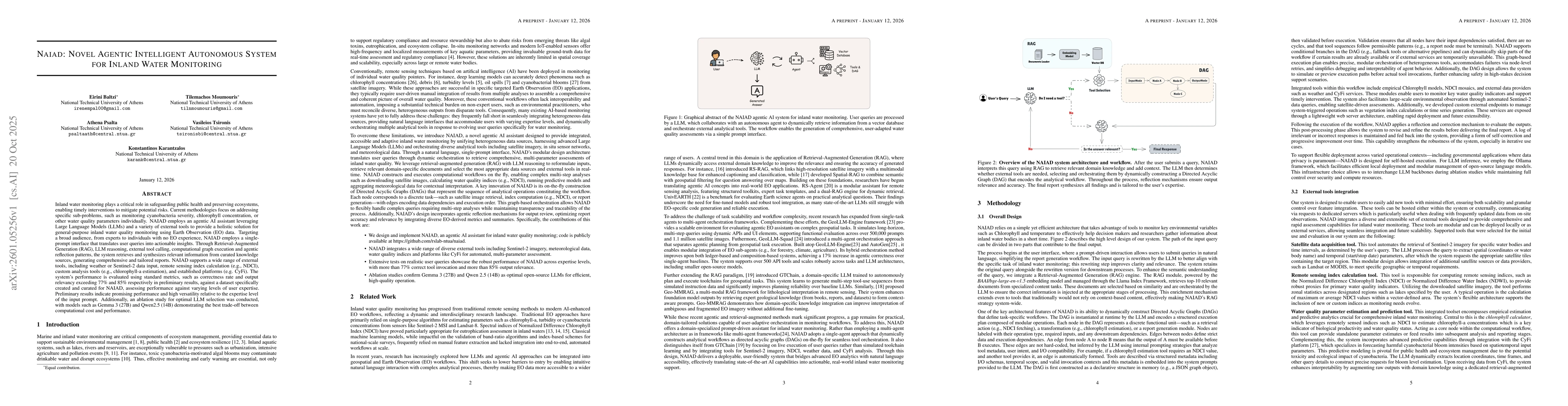 Thumbnail for Naiad: Novel Agentic Intelligent Autonomous System for Inland Water Monitoring
