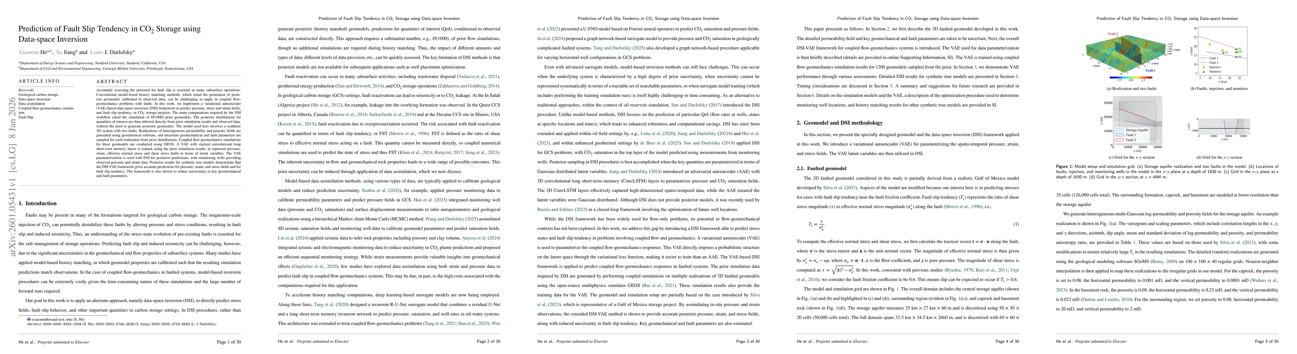 Thumbnail for Prediction of Fault Slip Tendency in CO${_2}$ Storage using Data-space Inversion