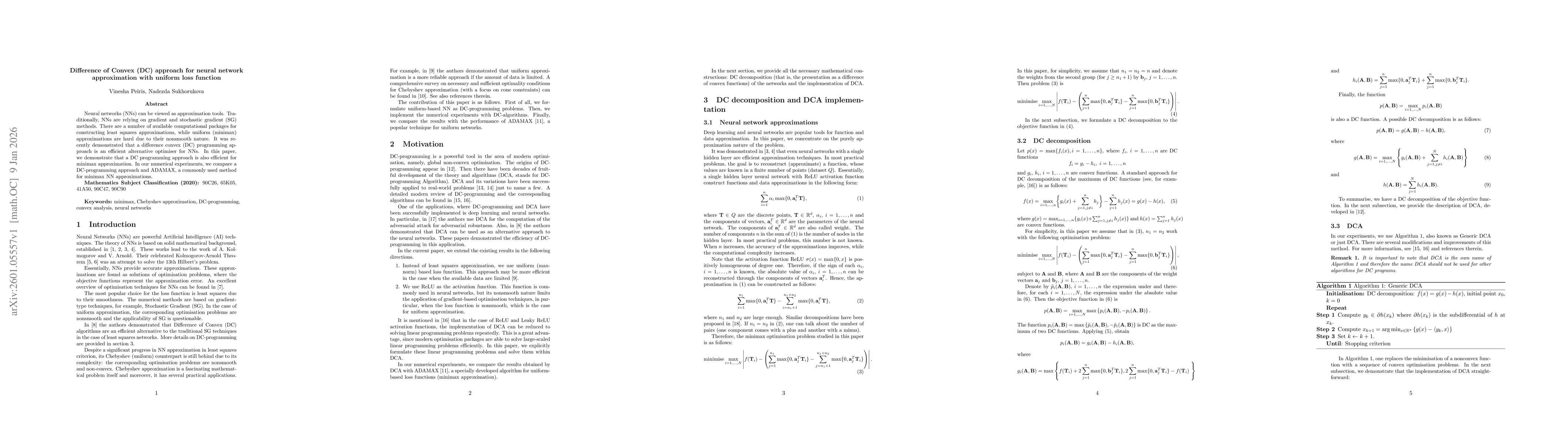 Thumbnail for Difference of Convex (DC) approach for neural network approximation with uniform loss function