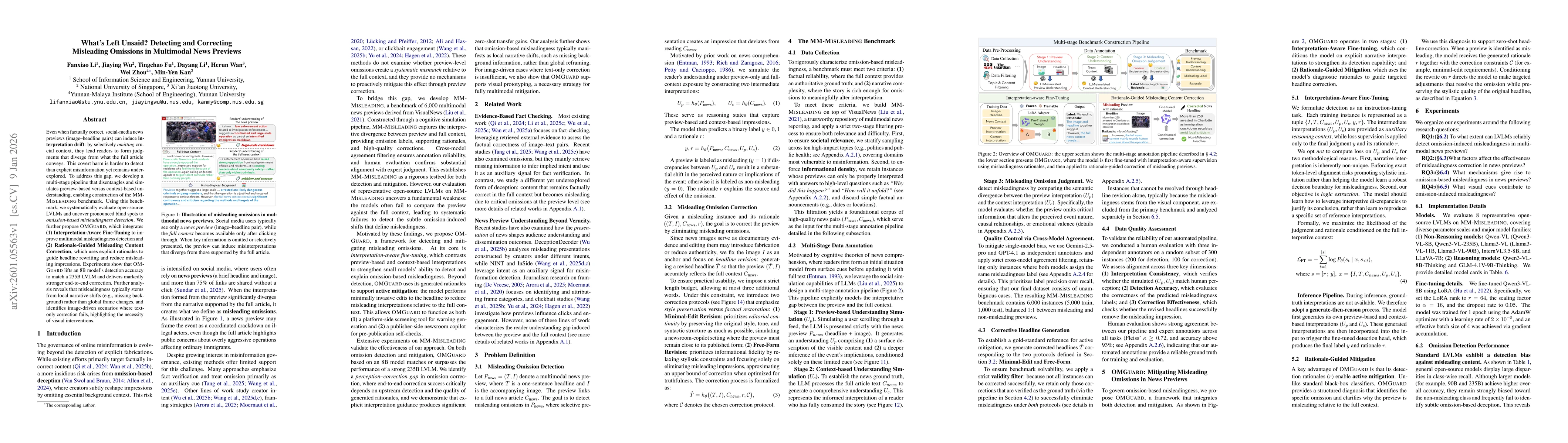 Thumbnail for What's Left Unsaid? Detecting and Correcting Misleading Omissions in Multimodal News Previews