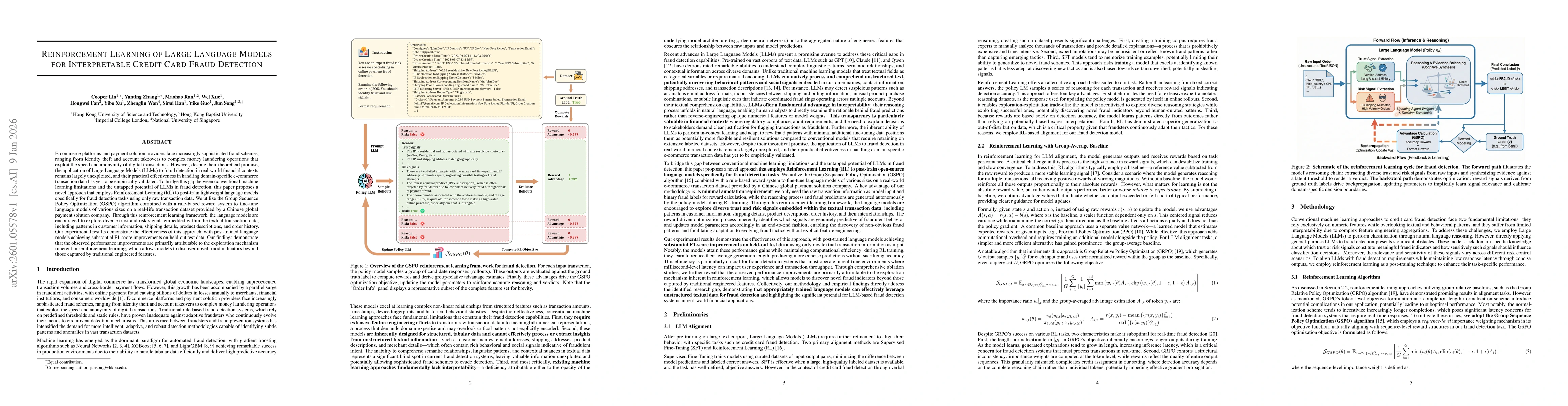 Thumbnail for Reinforcement Learning of Large Language Models for Interpretable Credit Card Fraud Detection