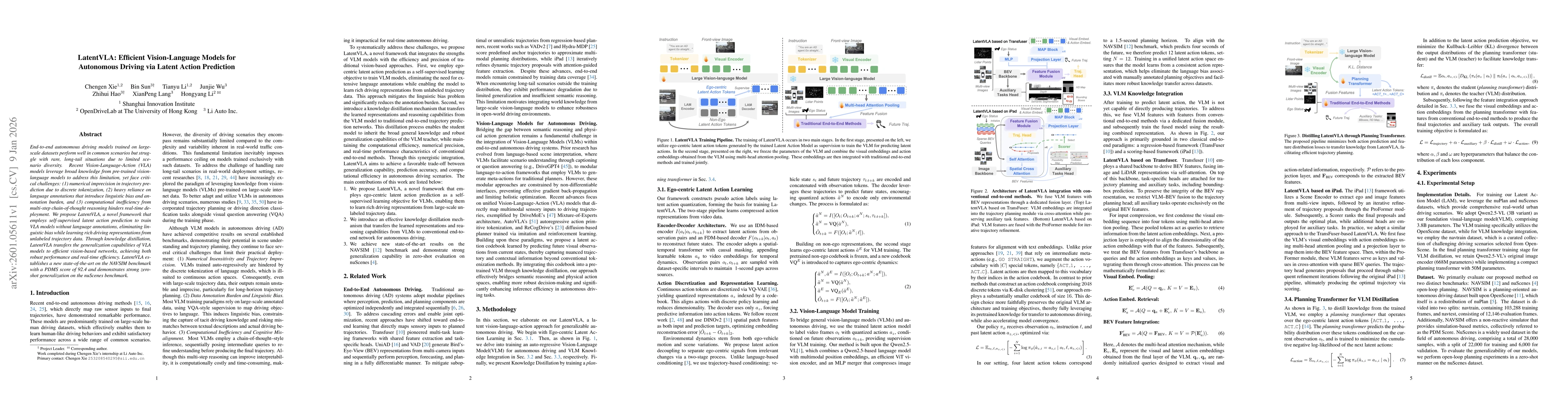 Thumbnail for LatentVLA: Efficient Vision-Language Models for Autonomous Driving via Latent Action Prediction