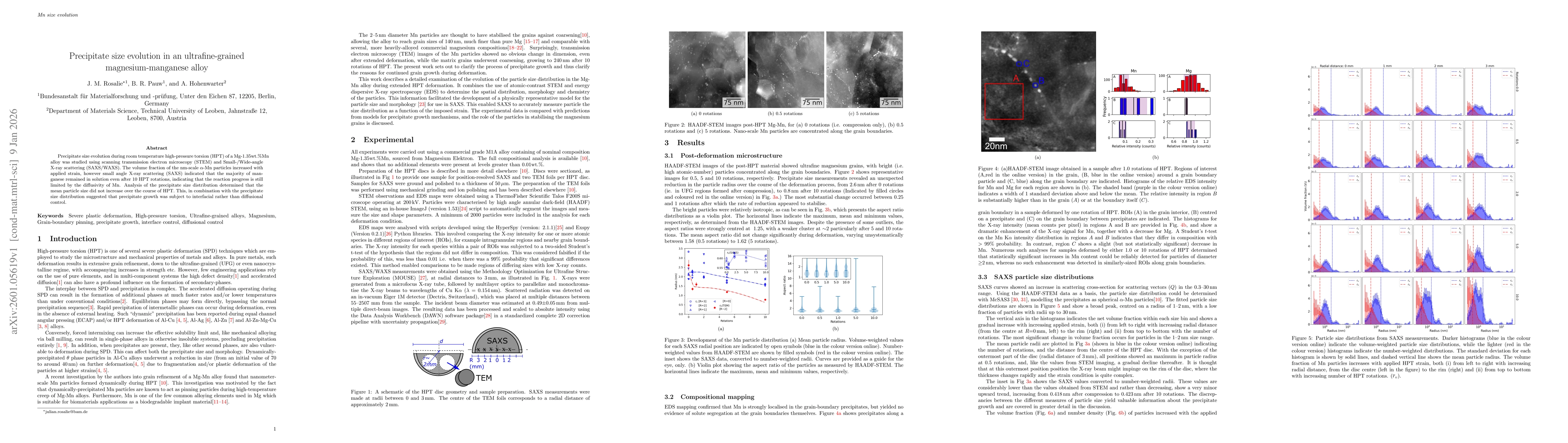 Thumbnail for Precipitate size evolution in an ultrafine-grained magnesium-manganese alloy