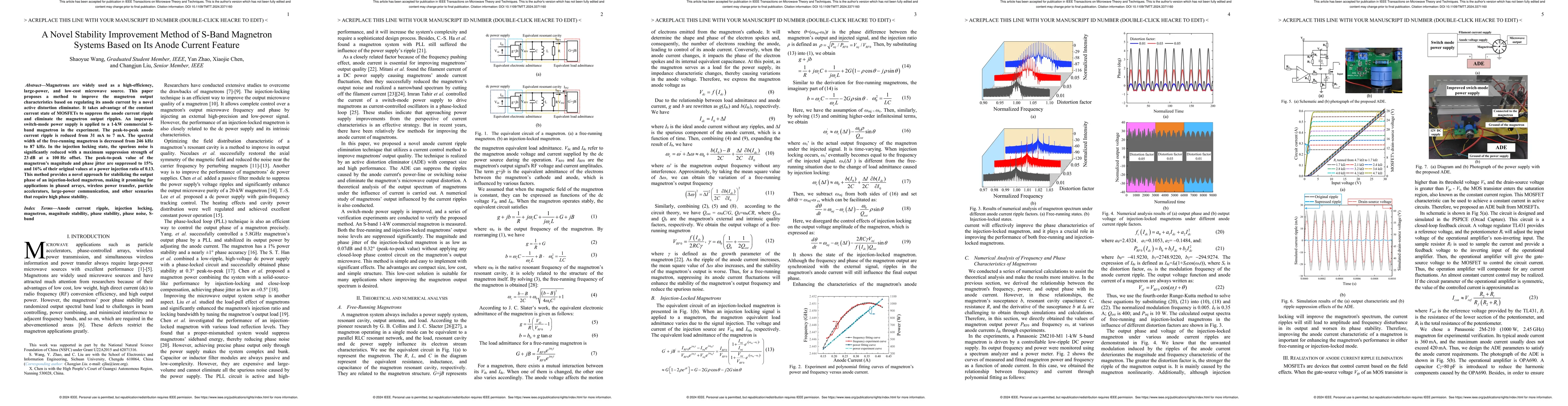 Thumbnail for A Novel Stability Improvement Method of S-Band Magnetron Systems Based on Its Anode Current Feature