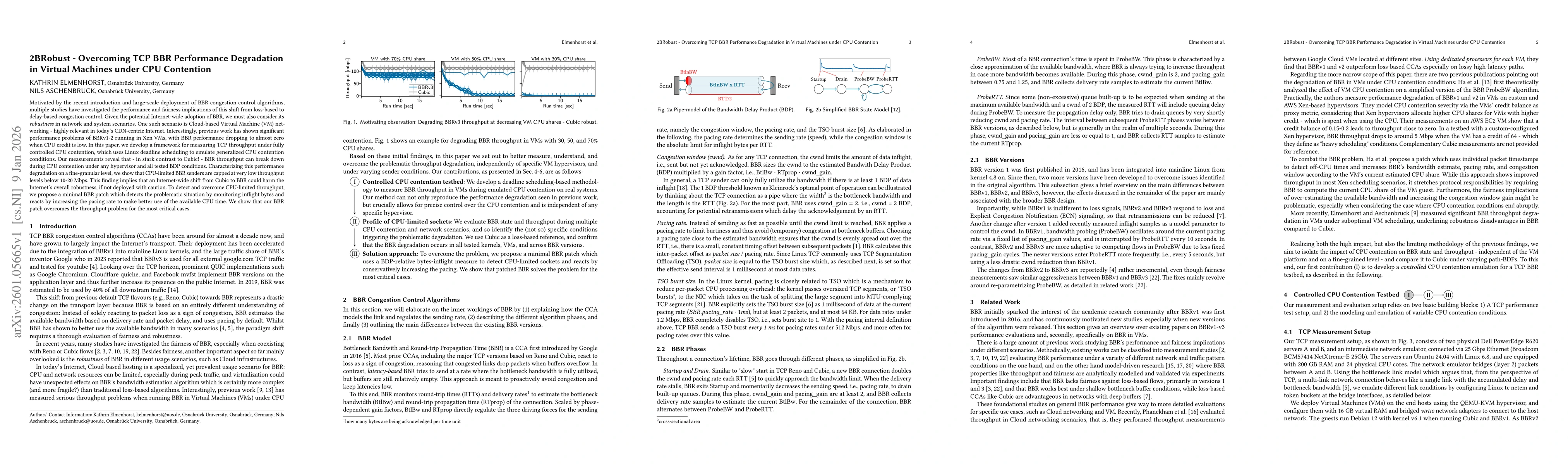 Thumbnail for 2BRobust -- Overcoming TCP BBR Performance Degradation in Virtual Machines under CPU Contention