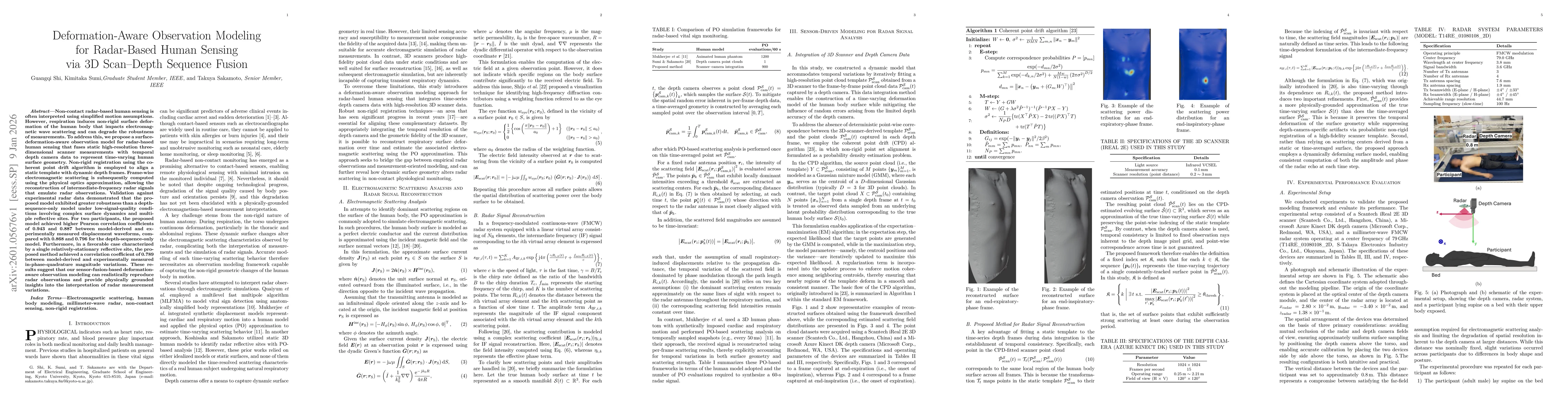 Thumbnail for Deformation-Aware Observation Modeling for Radar-Based Human Sensing via 3D Scan-Depth Sequence Fusion