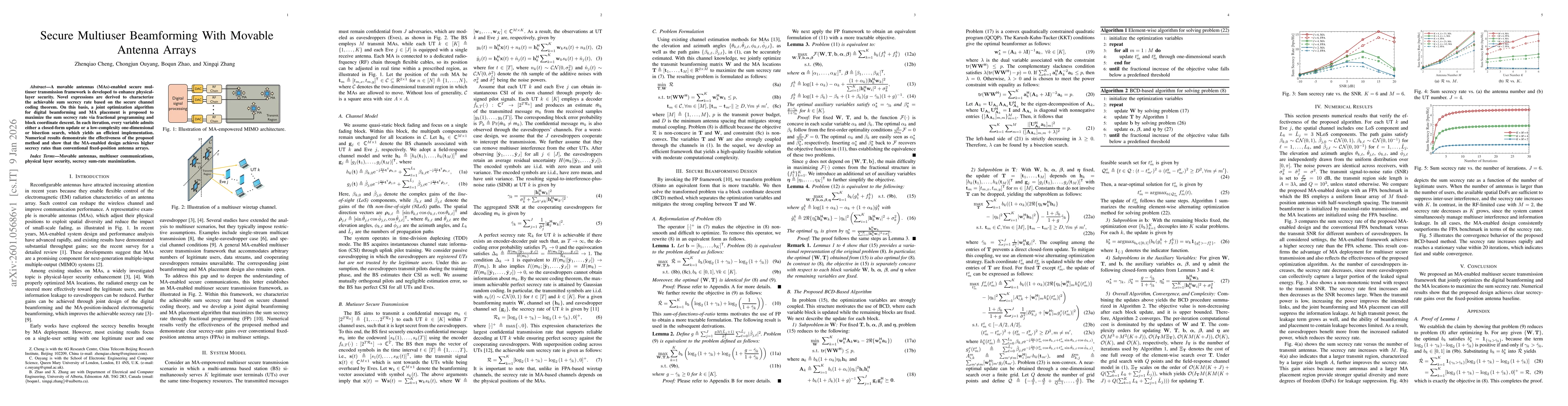 Thumbnail for Secure Multiuser Beamforming With Movable Antenna Arrays