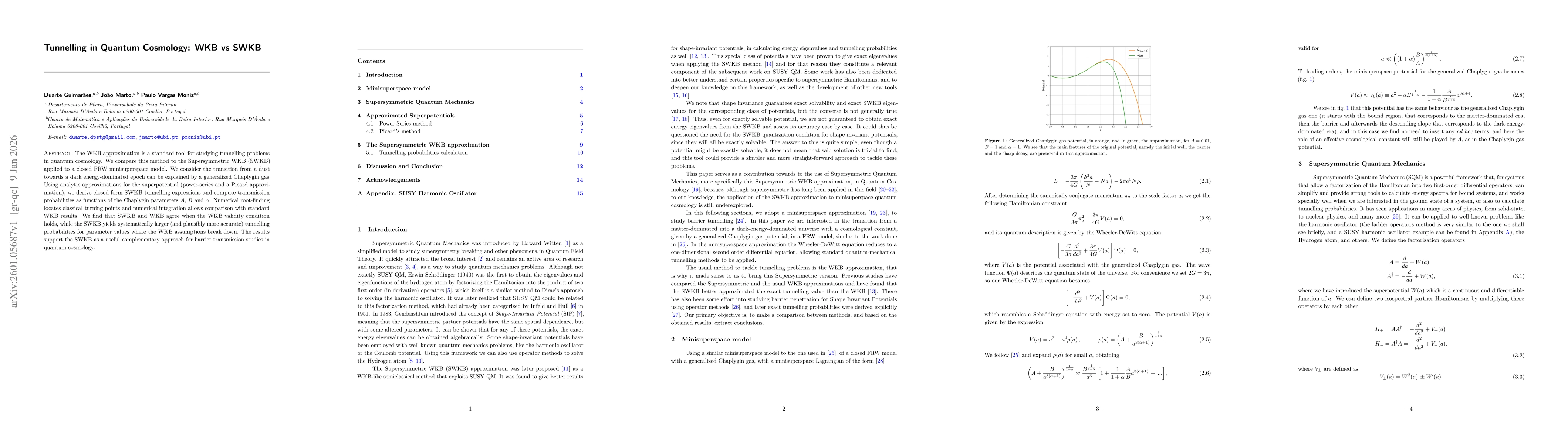 Thumbnail for Tunnelling in Quantum Cosmology: WKB vs SWKB