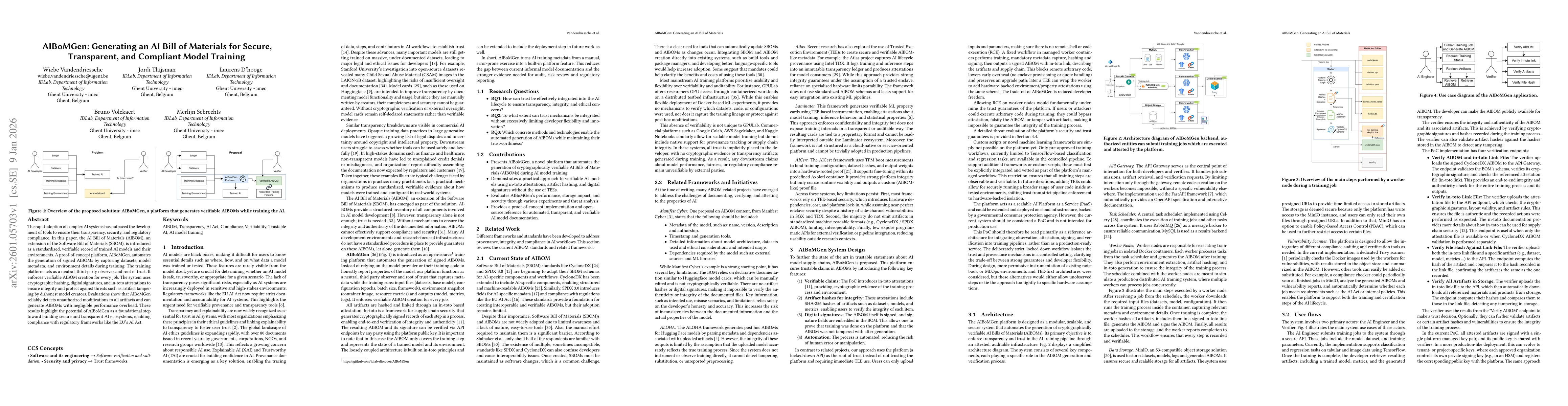 Thumbnail for AIBoMGen: Generating an AI Bill of Materials for Secure, Transparent, and Compliant Model Training