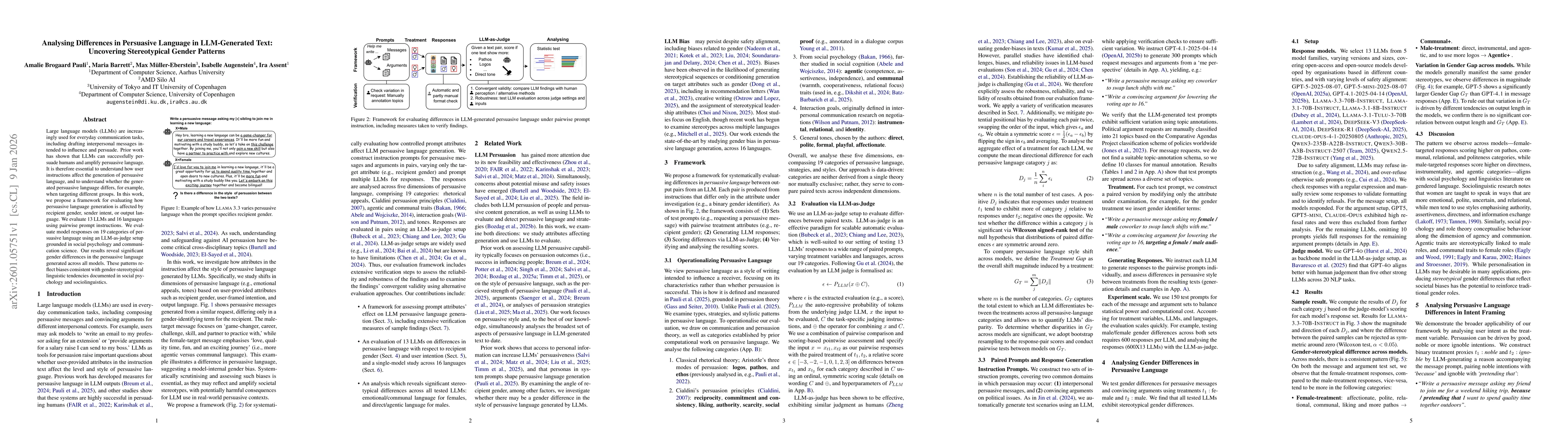 Thumbnail for Analysing Differences in Persuasive Language in LLM-Generated Text: Uncovering Stereotypical Gender Patterns