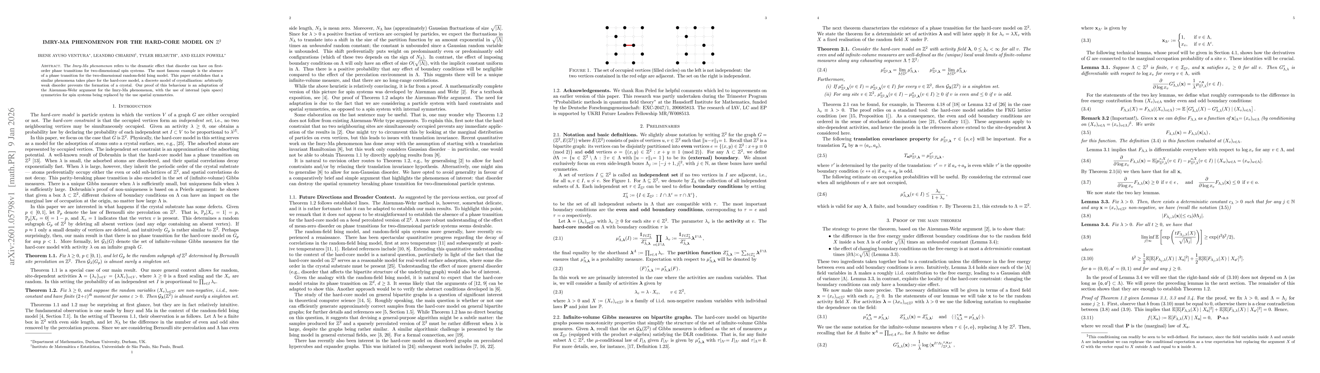 Thumbnail for Imry-Ma phenomenon for the hard-core model on $\mathbb{Z}^{2}$
