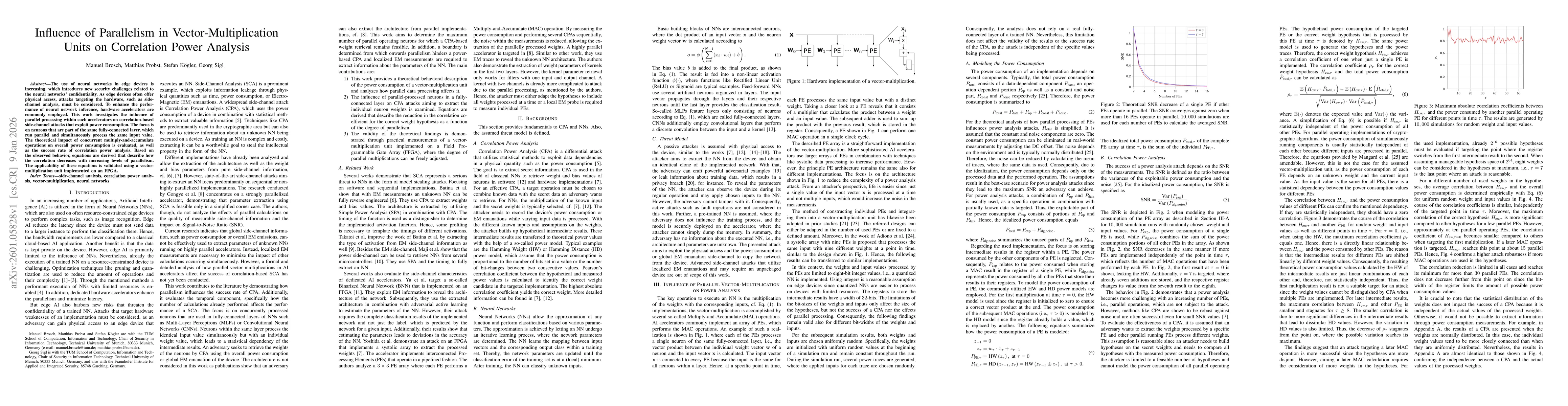 Thumbnail for Influence of Parallelism in Vector-Multiplication Units on Correlation Power Analysis