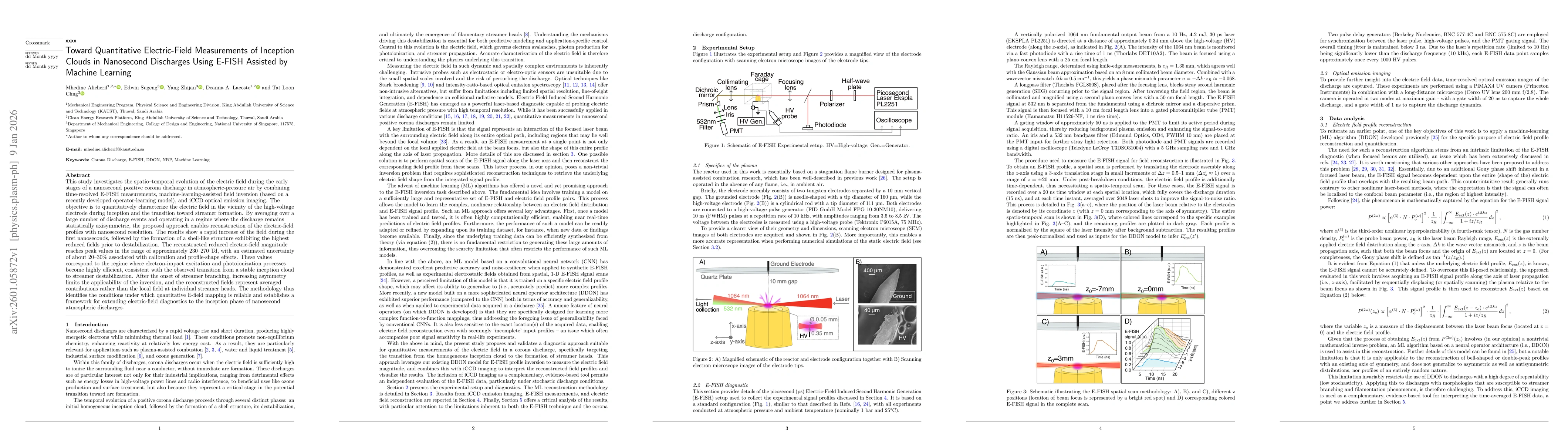 Thumbnail for Toward Quantitative Electric-Field Measurements of Inception Clouds in Nanosecond Discharges Using E-FISH Assisted by Machine Learning