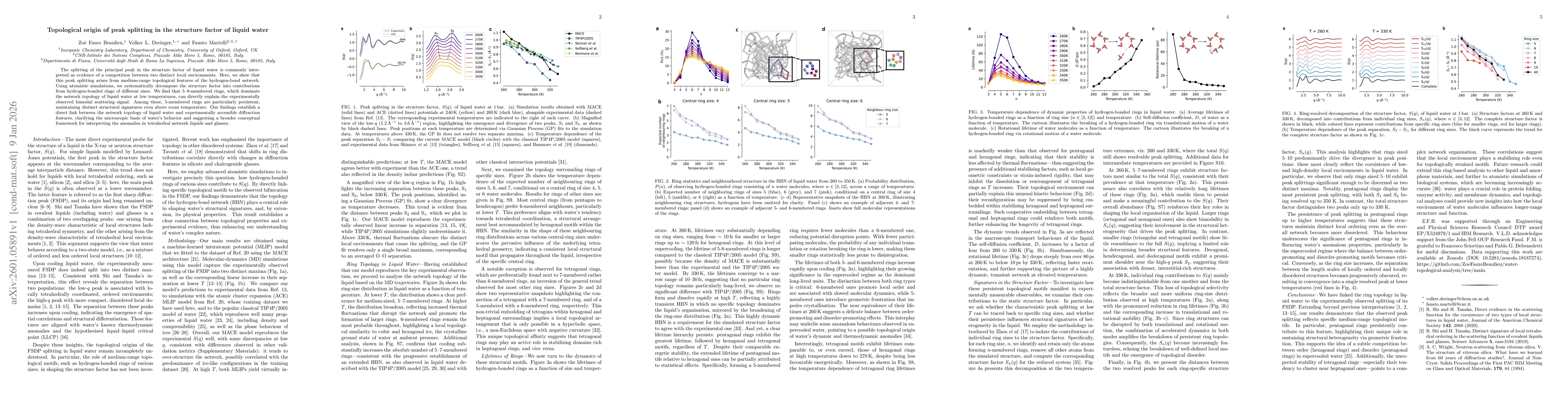 Thumbnail for Topological origin of peak splitting in the structure factor of liquid water