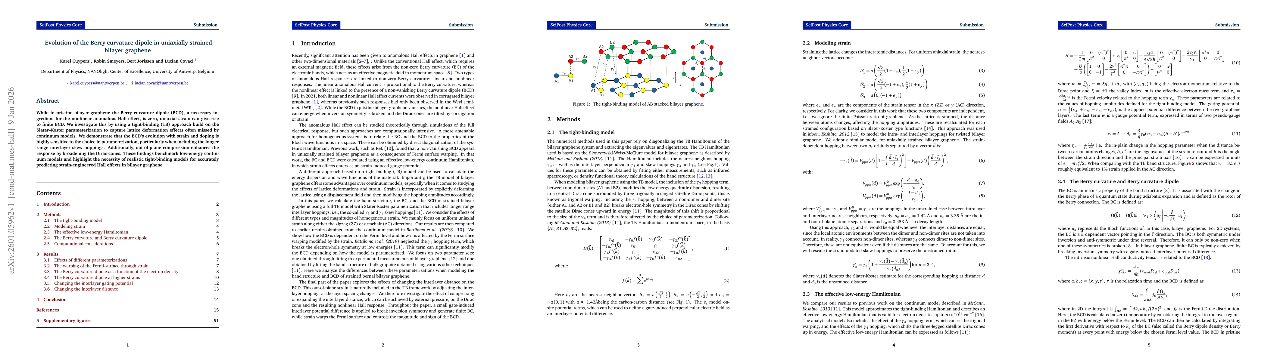 Thumbnail for Evolution of the Berry curvature dipole in uniaxially strained bilayer graphene