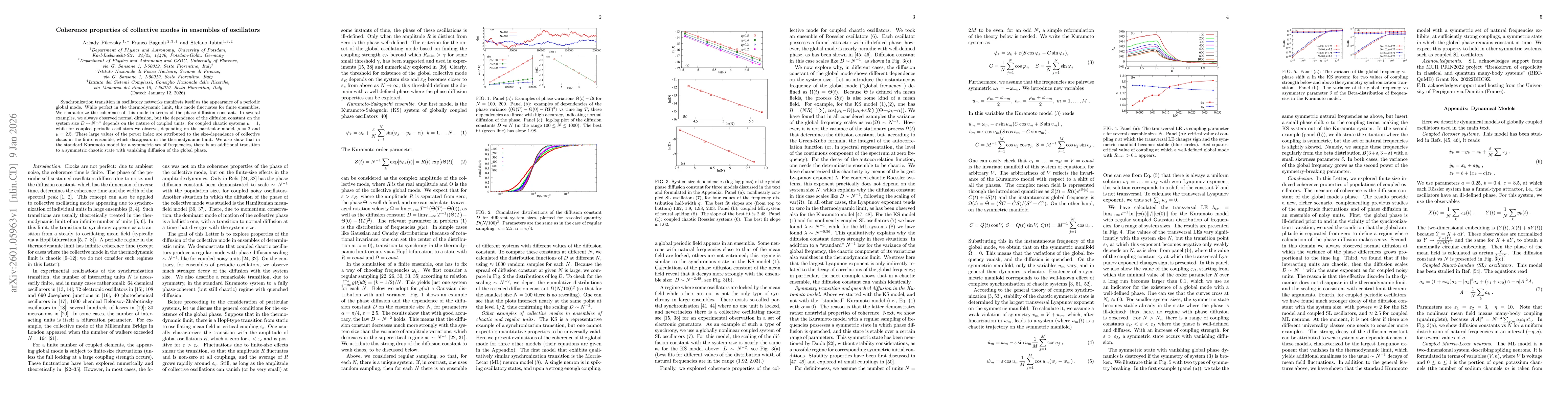 Thumbnail for Coherence properties of collective modes in ensembles of oscillators