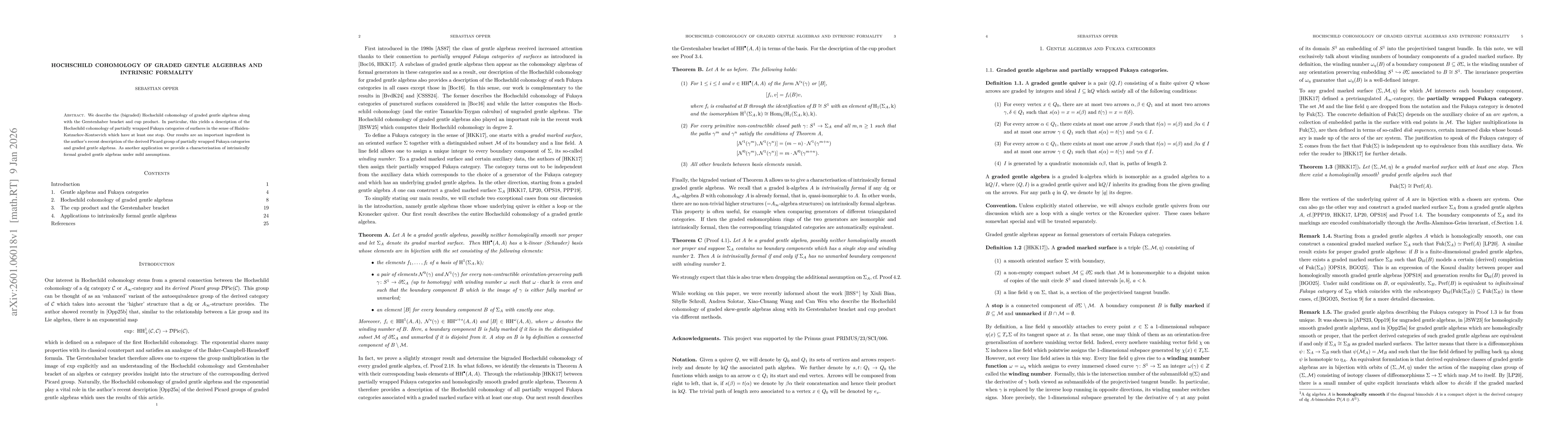 Thumbnail for Hochschild cohomology of graded gentle algebras and intrinsic formality