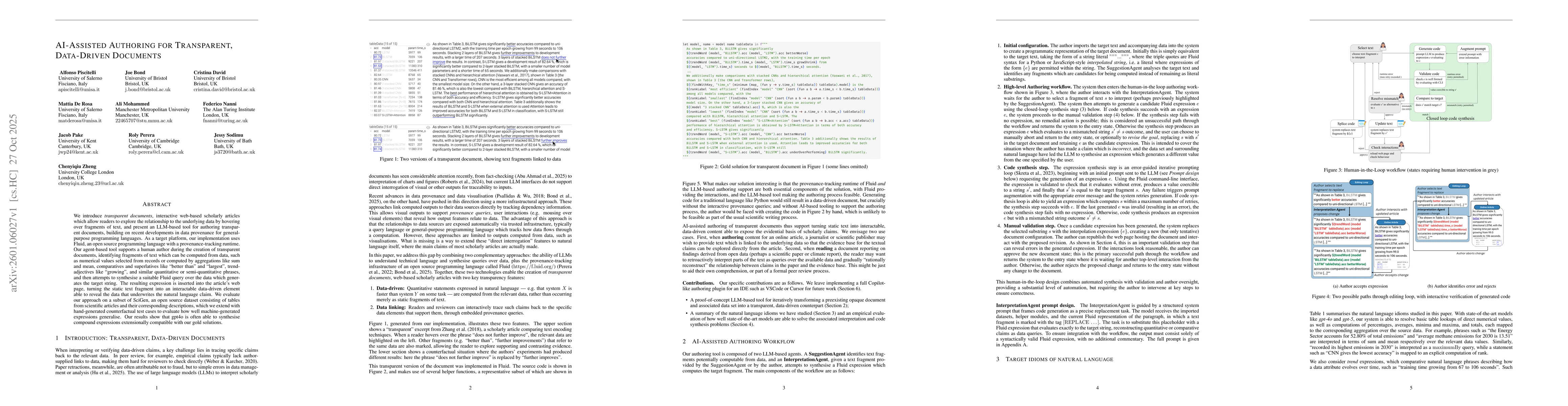 Thumbnail for AI-Assisted Authoring for Transparent, Data-Driven Documents