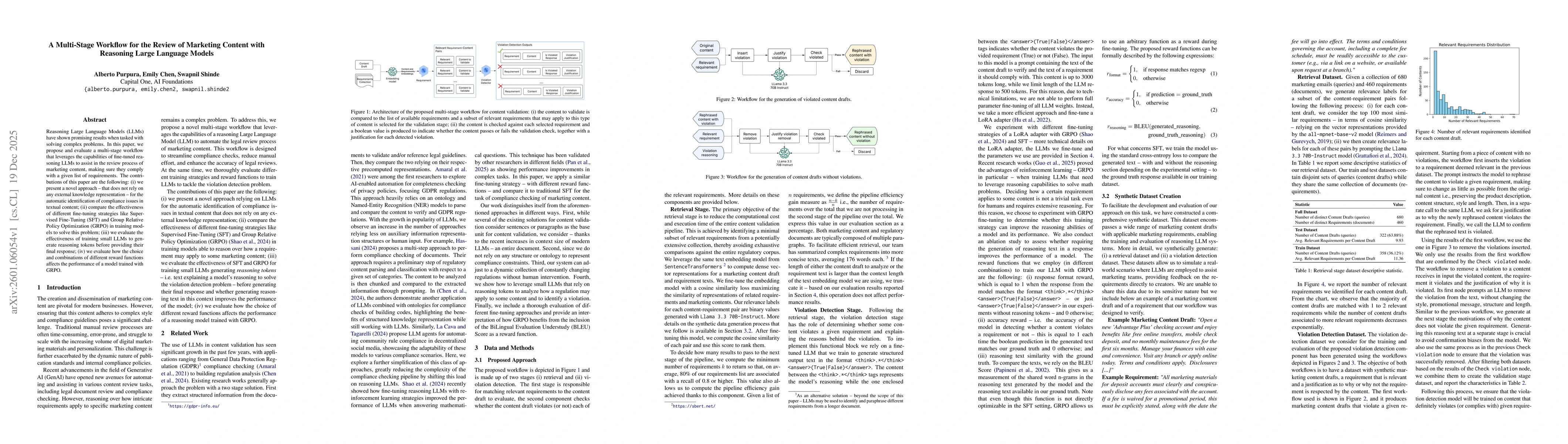 Thumbnail for A Multi-Stage Workflow for the Review of Marketing Content with Reasoning Large Language Models
