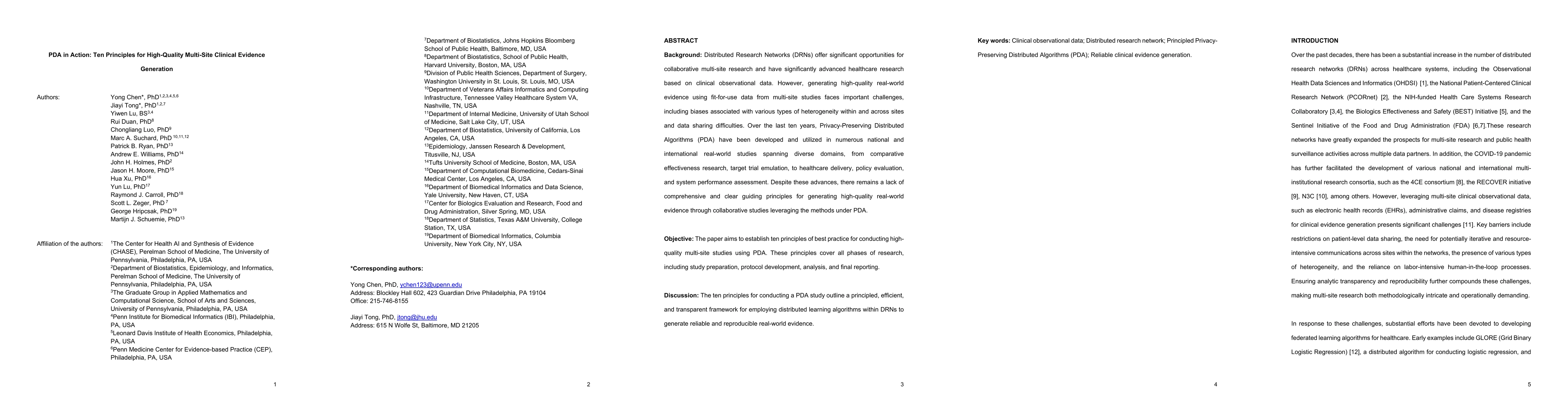 Thumbnail for PDA in Action: Ten Principles for High-Quality Multi-Site Clinical Evidence Generation