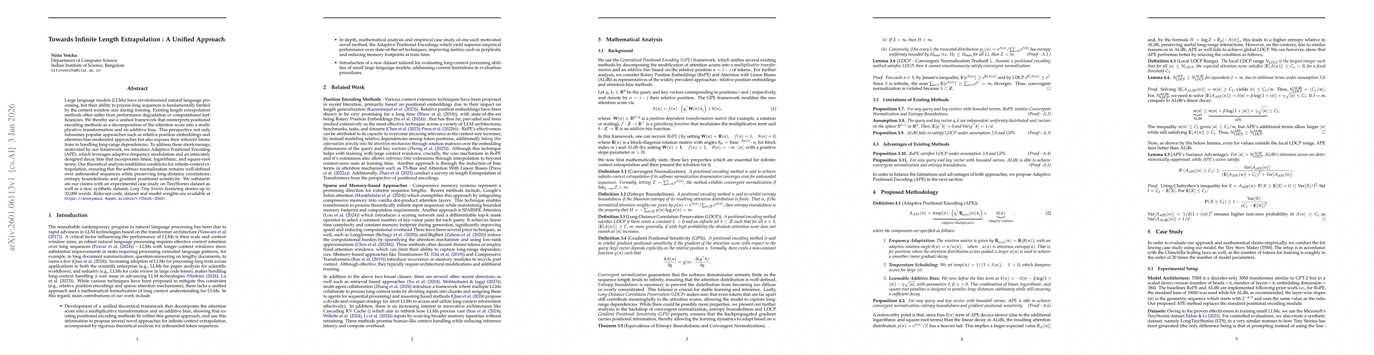 Thumbnail for Towards Infinite Length Extrapolation: A Unified Approach