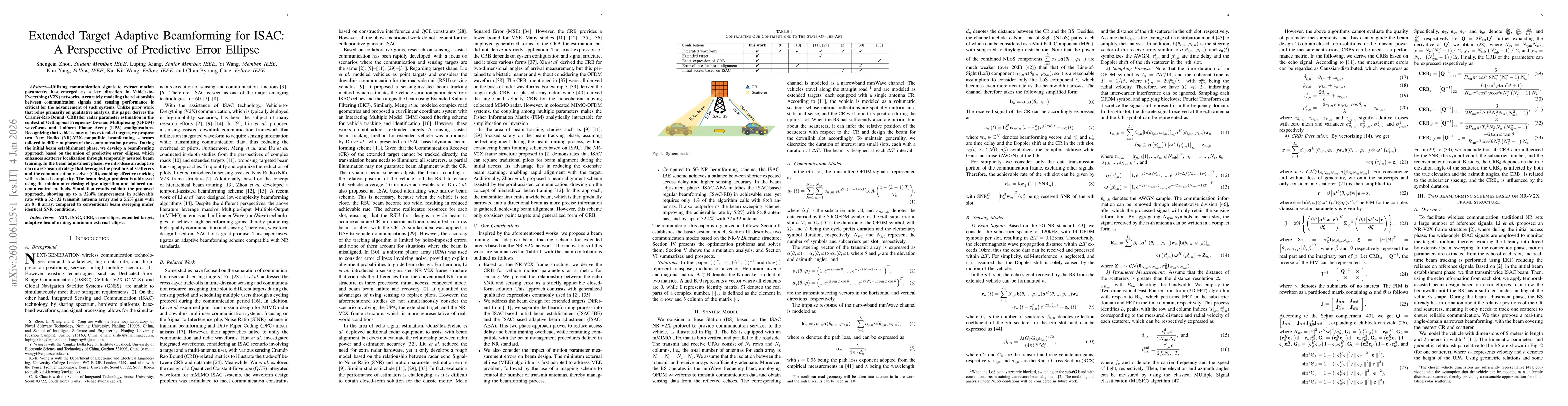 Thumbnail for Extended Target Adaptive Beamforming for ISAC:A Perspective of Predictive Error Ellipse