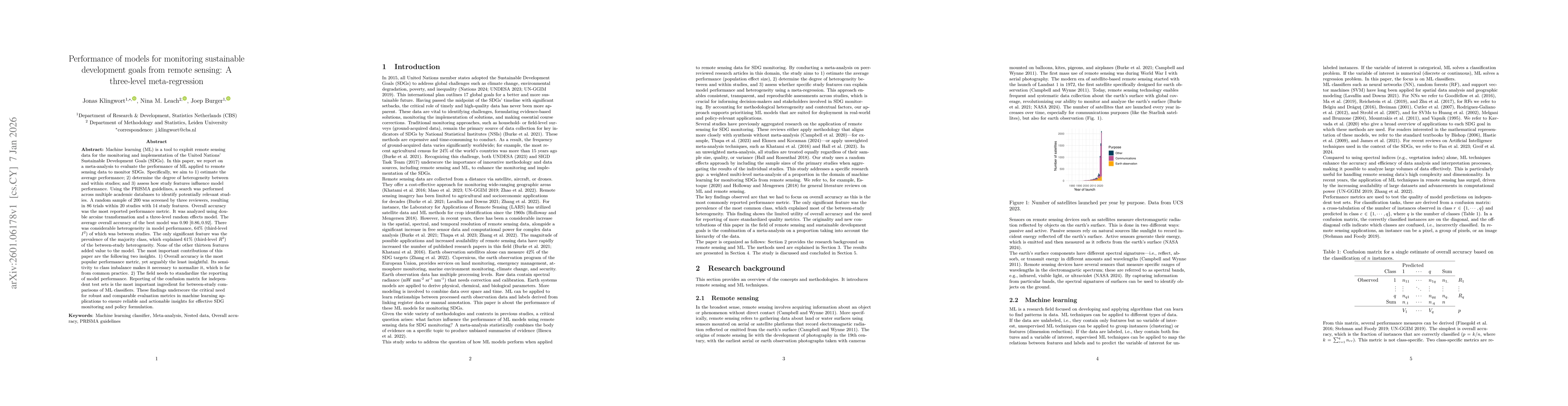 Thumbnail for Performance of models for monitoring sustainable development goals from remote sensing: A three-level meta-regression