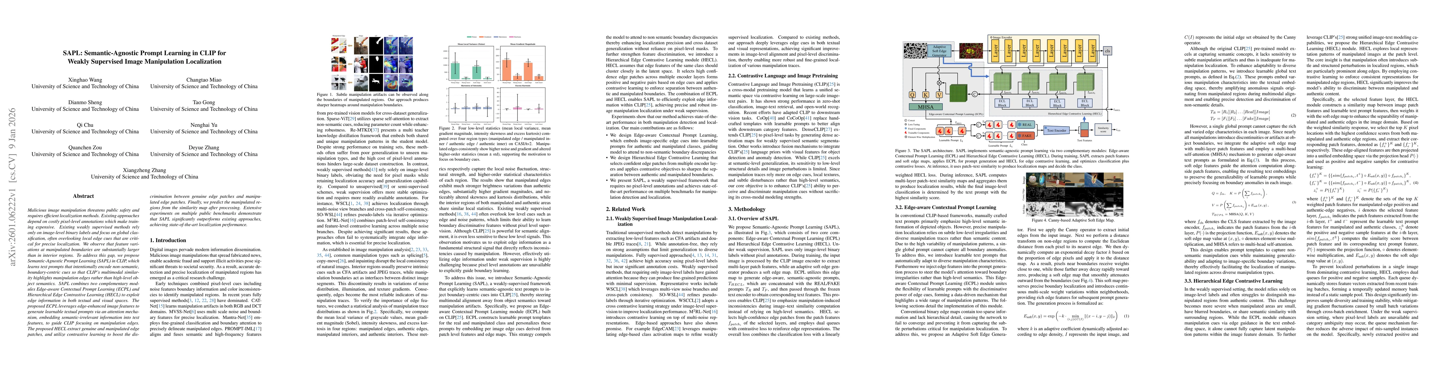 Thumbnail for SAPL: Semantic-Agnostic Prompt Learning in CLIP for Weakly Supervised Image Manipulation Localization