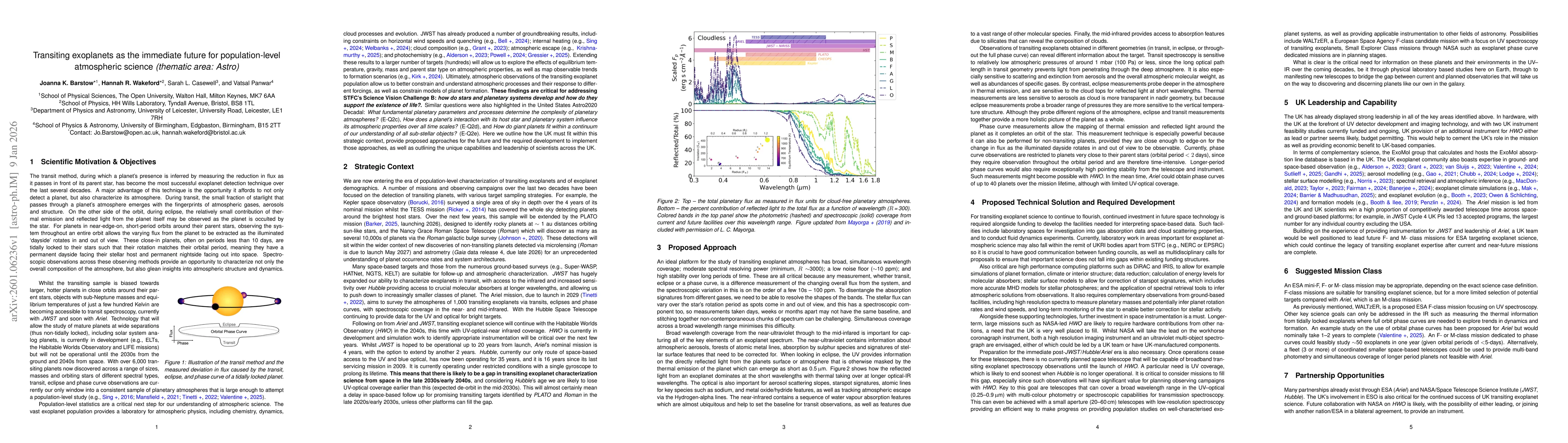 Thumbnail for Transiting exoplanets as the immediate future for population-level atmospheric science