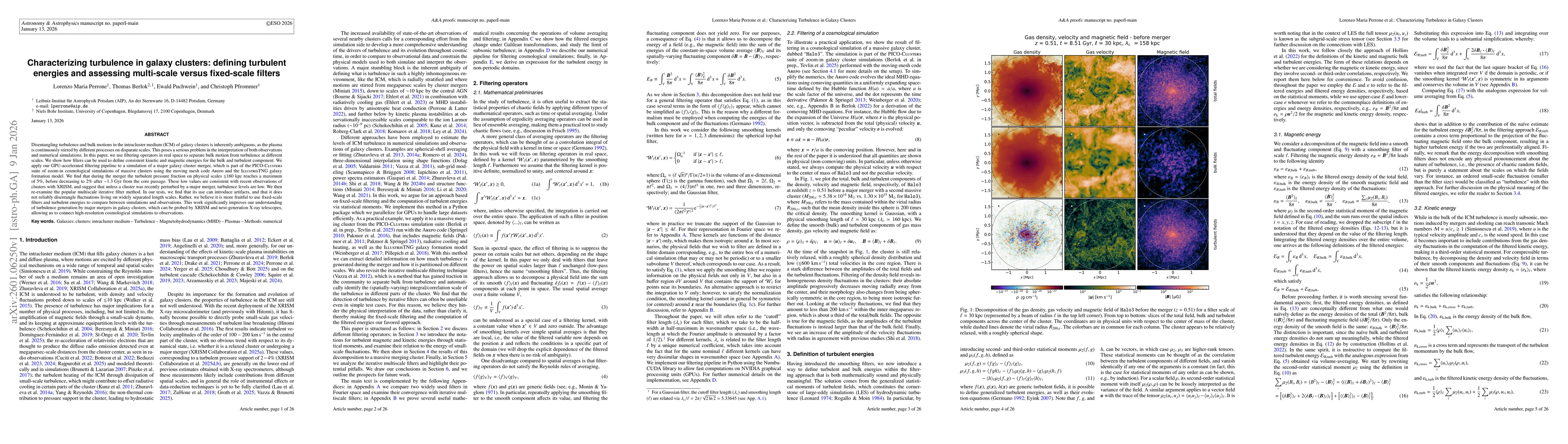 Thumbnail for Characterizing turbulence in galaxy clusters: defining turbulent energies and assessing multi-scale versus fixed-scale filters