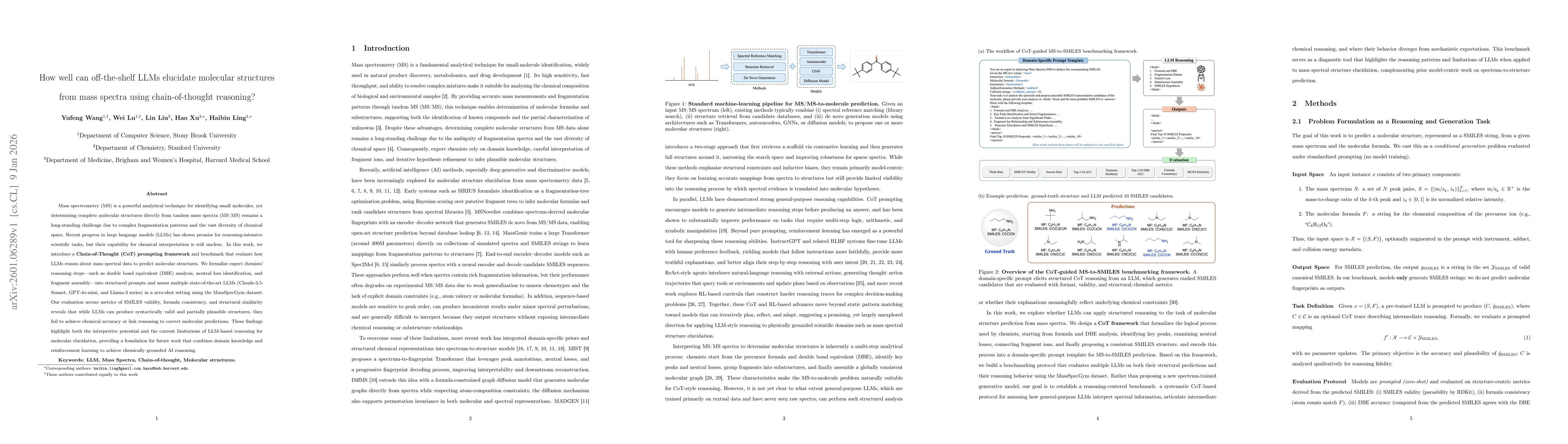 Thumbnail for How well can off-the-shelf LLMs elucidate molecular structures from mass spectra using chain-of-thought reasoning?