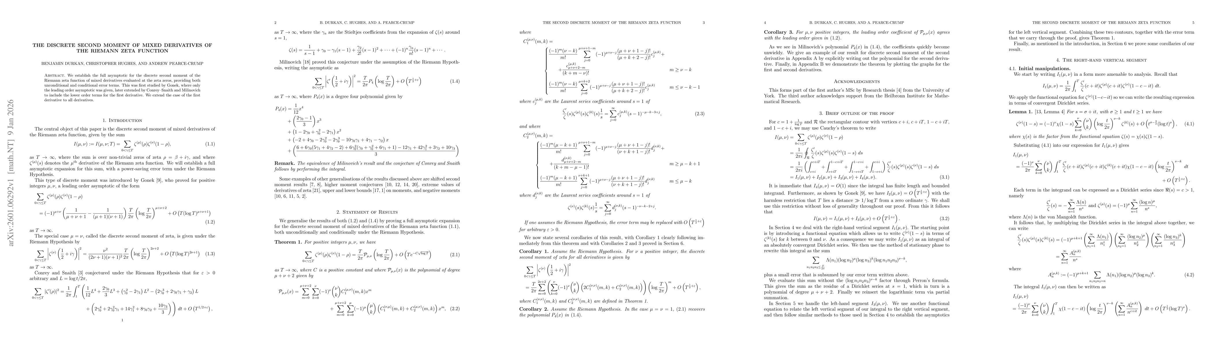 Thumbnail for The discrete second moment of mixed derivatives of the Riemann zeta function