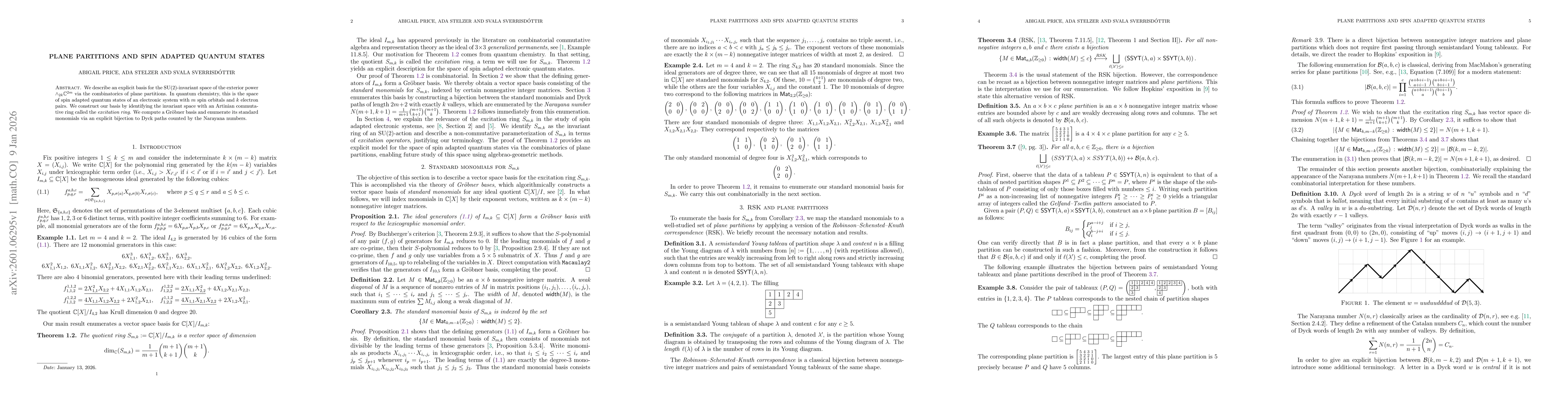 Thumbnail for Plane partitions and spin adapted quantum states