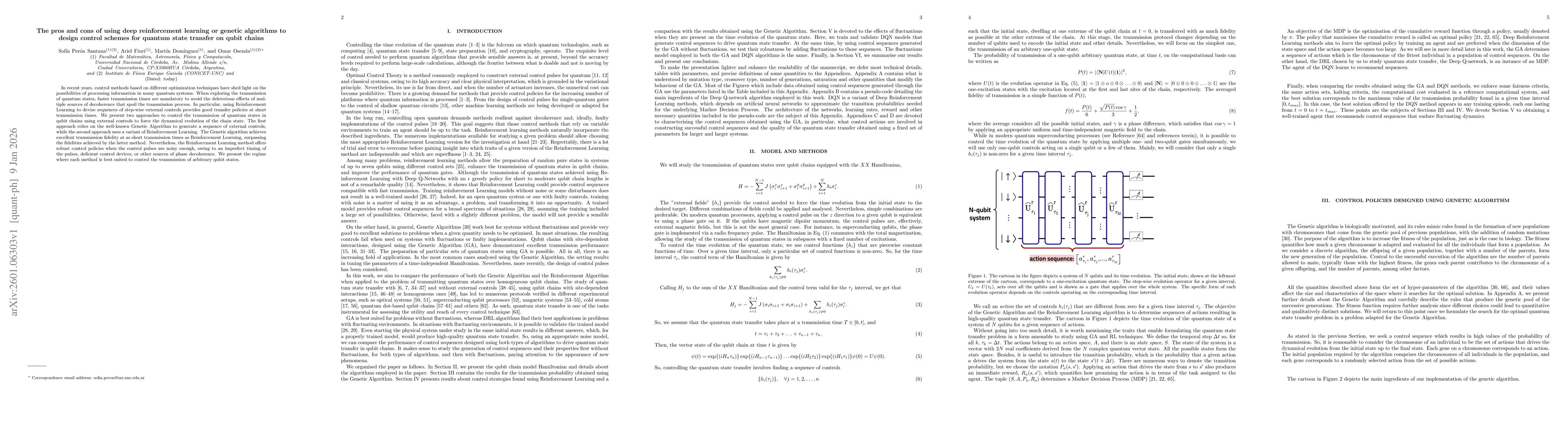 Thumbnail for The pros and cons of using deep reinforcement learning or genetic algorithms to design control schemes for quantum state transfer on qubit chains