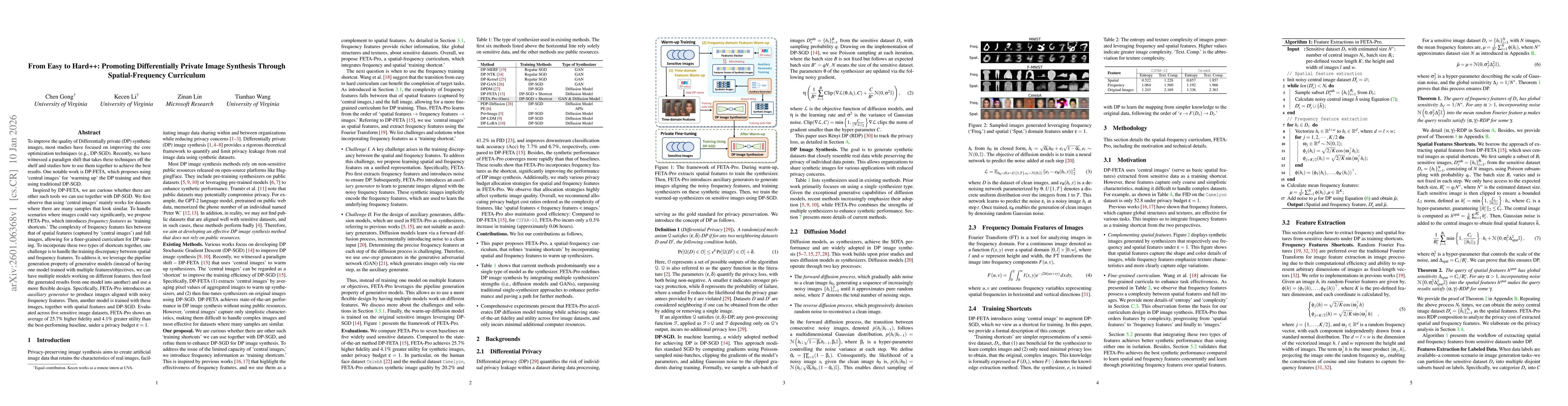 Thumbnail for From Easy to Hard++: Promoting Differentially Private Image Synthesis Through Spatial-Frequency Curriculum