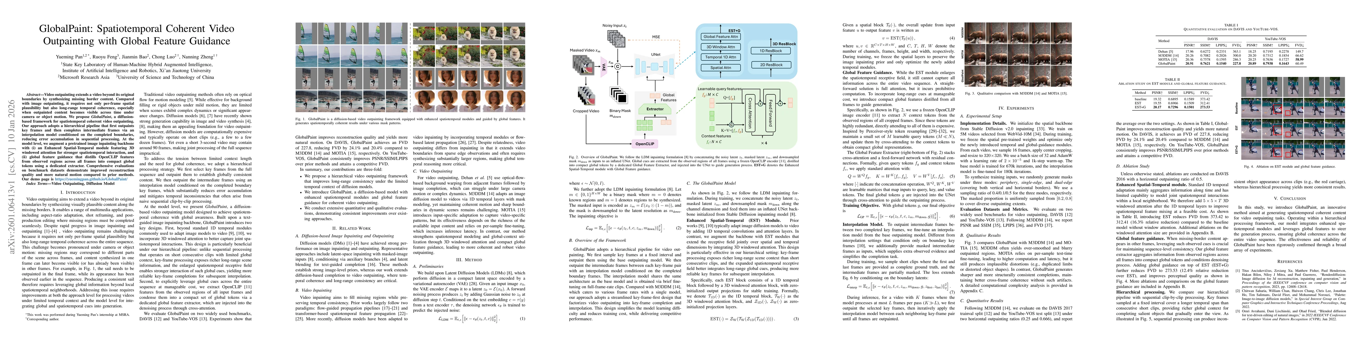 Thumbnail for GlobalPaint: Spatiotemporal Coherent Video Outpainting with Global Feature Guidance
