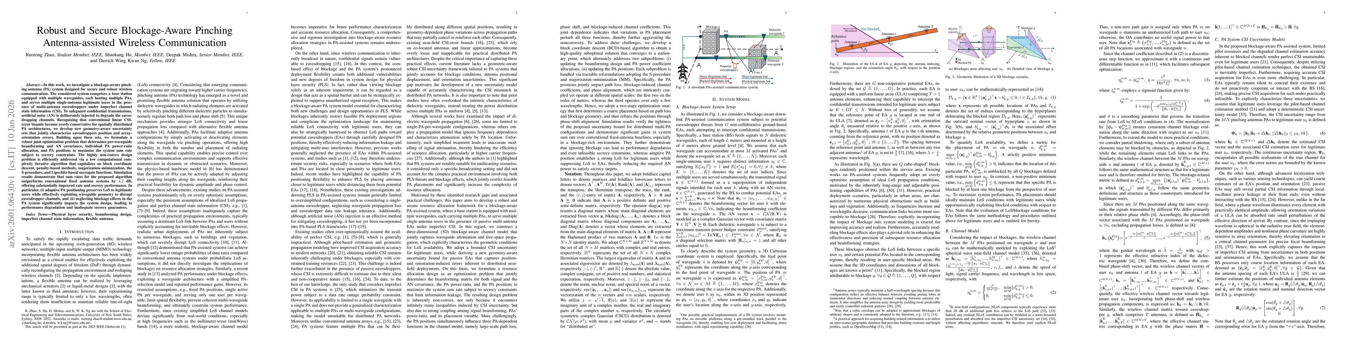 Thumbnail for Robust and Secure Blockage-Aware Pinching Antenna-assisted Wireless Communication