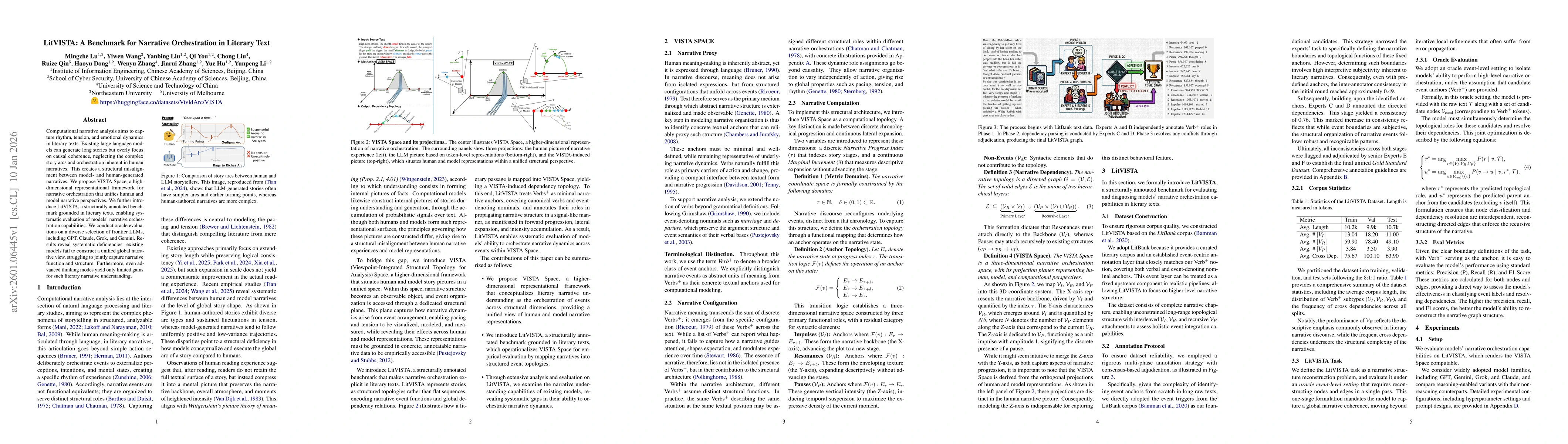 Thumbnail for LitVISTA: A Benchmark for Narrative Orchestration in Literary Text