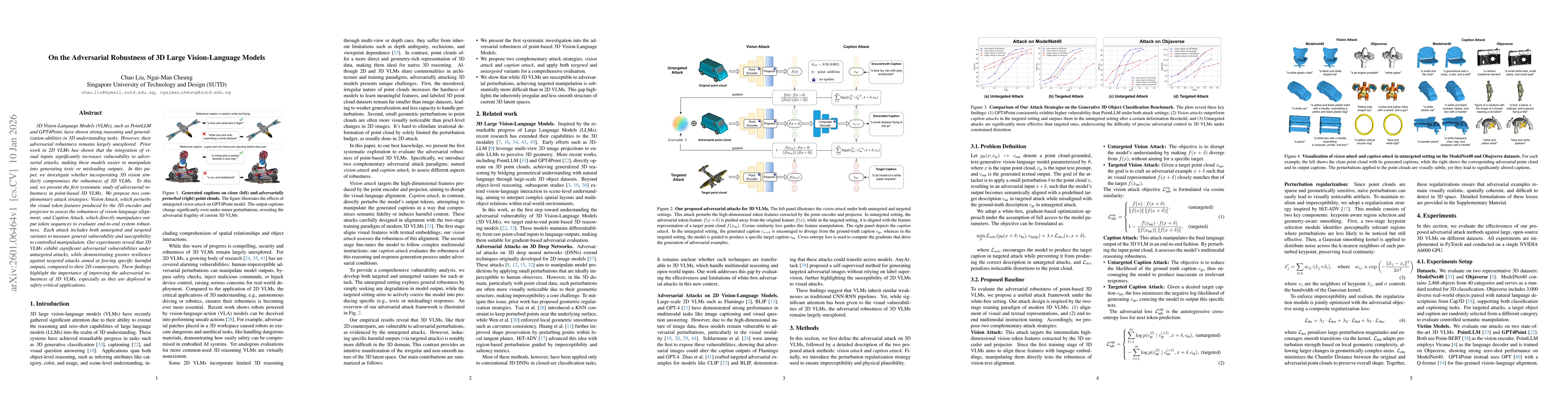 Thumbnail for On the Adversarial Robustness of 3D Large Vision-Language Models